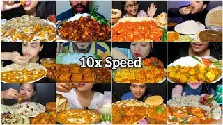 Spicy Paneer Butter Masala With Rice & Butter Naan Eating | Indian Food Mukbang | Big Bites Eating