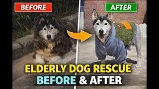 Elderly Dog Rescue Abandoned Husky Finds a Safe Home After a Life of Loneliness