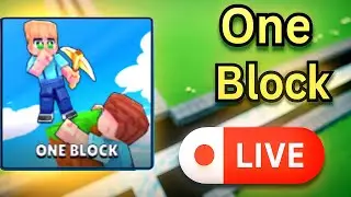 ONE BLOCK, 20 Players?! Playing LIVE with My Viewers &ndash; Minefun.io