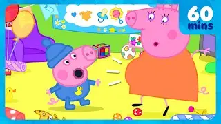 George Pig's Baby Party Games 🍼 Baby Shower Celebration 🎳 Peppa Pig Full Episodes | 60 Minutes
