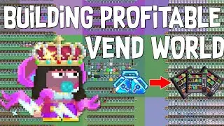 Building Profitable Vend World For 1 BGL in Growtopia