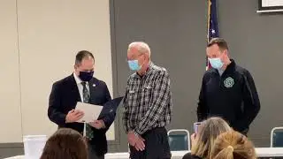 Ron Wick 50th Year Honor at Rapids Vol Fire Co.
