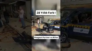 Peugeot partner vs rifter &ccedil;arpışma testi 28 Yıllık teknoloji farkı #rifter #ncap