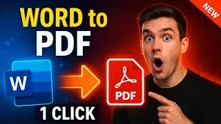 How to Convert Word to PDF  in 1 Click ✅ (FREE & No Quality Loss) - 2025