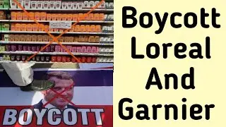 Boycott Loreal And Garnier