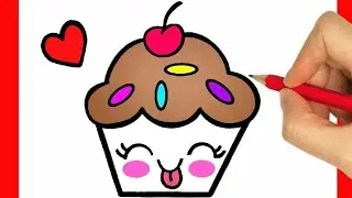 HOW TO DRAW CUPCAKE | EASY CUPCAKE DRAWING|STEP BY STEP CUPCAKE DRAWING| KIDS DRAWING| COLORING FUN