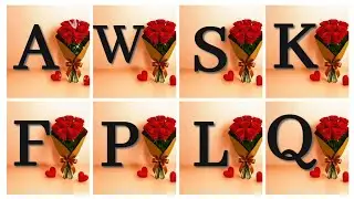 Beautiful Name first letter dp ❤️ | Couple dp | WhatsApp photo | #bestlinesanddps #alphabet #cute 