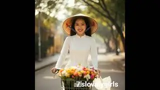 An elegant and beautiful lady on a bicycle #model #pretty #beauty #ai