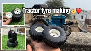 Rc tractor tyre making | making rc tractor tyre | rc tractor