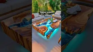 Absolutely in love with these epoxy scene patio tables! 🤯👏