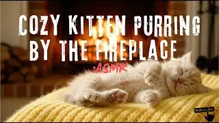 Cozy Kitten Purring by the Fireplace: Ultimate ASMR Bliss