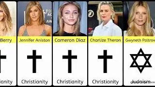 Religion Of Famous Hollywood Actress | Religion of Famous Actress | #religion #dataisbeautiful #data