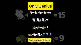Only for genius mathematics | DH Math #mathsshorts #mathematicsquiz #mathspuzzles #mathsquiz #shorts