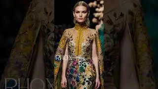 Couture Luxury: Silk Masterpiece Hand-Emboidered Dress Worth $47,000 #fashion #runway #fashiontrends