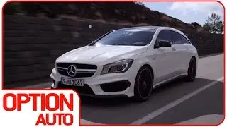 Mercedes CLA 45 AMG Shooting Brake DRIVING Scenes (Option Auto News)