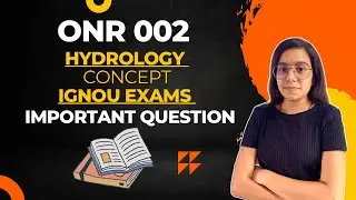 ONR 002 | HYDROLOGY | Important questions | IGNOU WALAY EXAM
