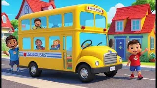 School Bus Benny Starts the Morning Route | 3D Animated Nursery Rhyme | Fun Learning Song for Kids
