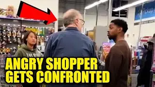 WATCH: Man Tries to RAM Shopping Cart into Woman, Anti-Karens Step In