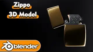 Zippo 3D Model #blendertutorial #blender #render #blender3d
