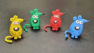 Clay Art For Kids How To Make Mouse Clay Modelling  Mouse Clay Tutorial  clay diye jinis banano