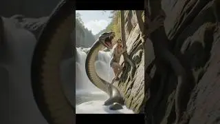 &ldquo;Bas Ek Second Aur&hellip; Saanp Se Baal Baal Bachi!&rdquo; #anacondasnake #anaconda #animal