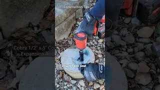 Attach Deck post to concrete
