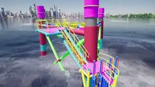 Struktur 3D Ladon Jacket Platform