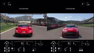 Gran Turismo Sport 2 Player Split Screen PS4 Gameplay #4 Nissan GT-R vs Nissan GT-R