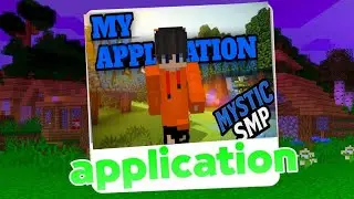 My Application for Joining Mystic SMP | Trying to Join new minecraft smp  @DraxerPlaYz 