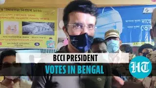Watch: BCCI president Sourav Ganguly casts his vote | West Bengal Assembly polls