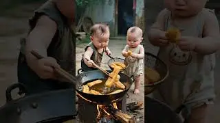 👶🍳 Cute Kids AI Cooking Fun | Kids Learning & Entertainment Shorts ✨