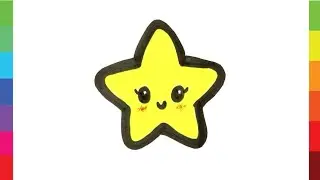 Learn to draw Cute STAR - Easy and satisfying Drawing Videos
