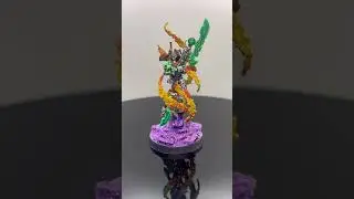 NECRON OVERLORD Painting Showcase 🤖 #miniaturepainter #warhammer40k #necrons