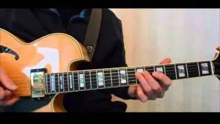 Blues in A7 - demonstrating layered arpeggios and triads