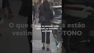 A moda das ruas no outono em Paris