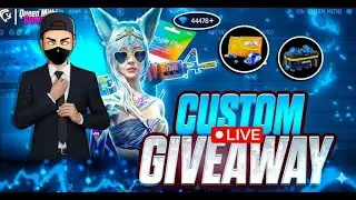 Live Custom Giveaway 🔴 | Free Fire Diamond, Gun Skin & Gift Card 🎁 | Join Now!