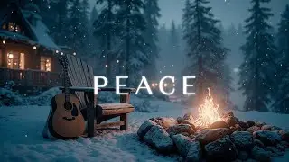 Cozy Winter Acoustic Guitar   Relaxing Campfire Guitar Music for Sleep & Study Ambient