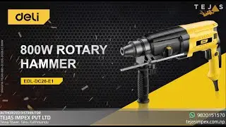 DELI EDL DC26 E1 800W Rotary Hammer