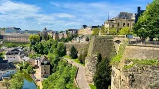 🇱🇺Luxembourg Altstadt und einige Schlösser und Burgen im Land 4K Video