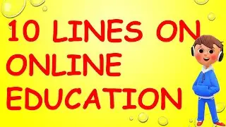 10 lines on online education | Essay On online education 10 lines |