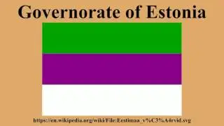 Governorate of Estonia