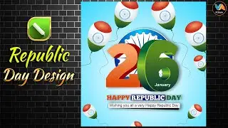 Republic Day 2026 Graphic Design in CorelDRAW | Indian Flag Poster
