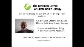 Alternative Grid Scale Energy Storage