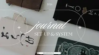 2026 planner system & set-up ✷ muji, hobonichi, and traveler’s notebook