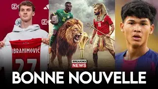 📰 : Jour de match Sénégal vs Égypte, Le fils de Zlatan signe à Ajax, Dro... #real #barca #senegal 