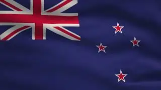 New Zealand Waving Flag Animation | 8k Ultra HD | Flags of the World
