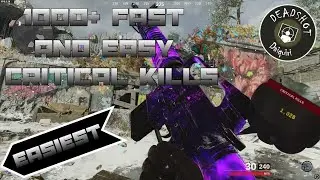 How to Easily get 1000+ Fast Critical Kills In Cold War Zombies