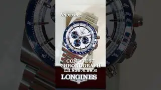 Unboxing the Longines Conquest Chronograph! Subscribe for watch #unboxing and reviews #watchunboxing