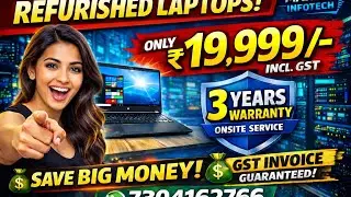 Half Price में Refurbished Laptops 😱 | 3 साल की Onsite Warranty | Best Deal 2026 🔥#viralvideo 