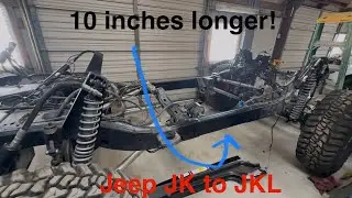 Turning a Short Jeep JK into an Unstoppable JKL - Complete Frame stretch (10